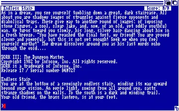 Zork III - The Dungeon Master screen shot game playing